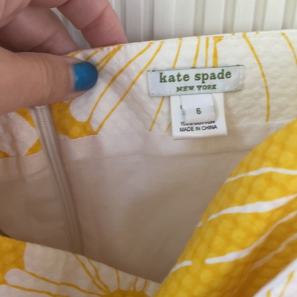 Kate Spade Yellow/White floral dress - Picture 2 of 5